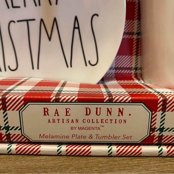 Rae Dunn Artesian Collection Melamine Plate and Tumbler Set - Picture 3 of 4